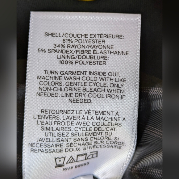 EXPRESS Double Breasted Jacket Blazer Black with Gold Buttons Womens 6 - Picture 7 of 9